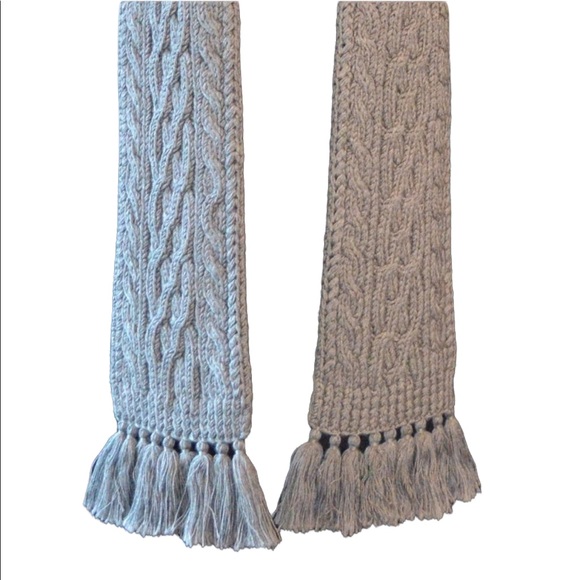 Gray J.Crew Knit Scarf - Picture 3 of 5